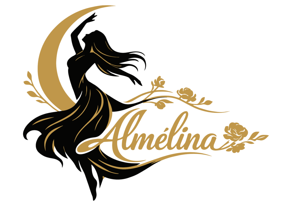 Logo de l'association Almélina créée par Alina danseuse orientale basée à Besançon et active dans toute la Franche-Comté