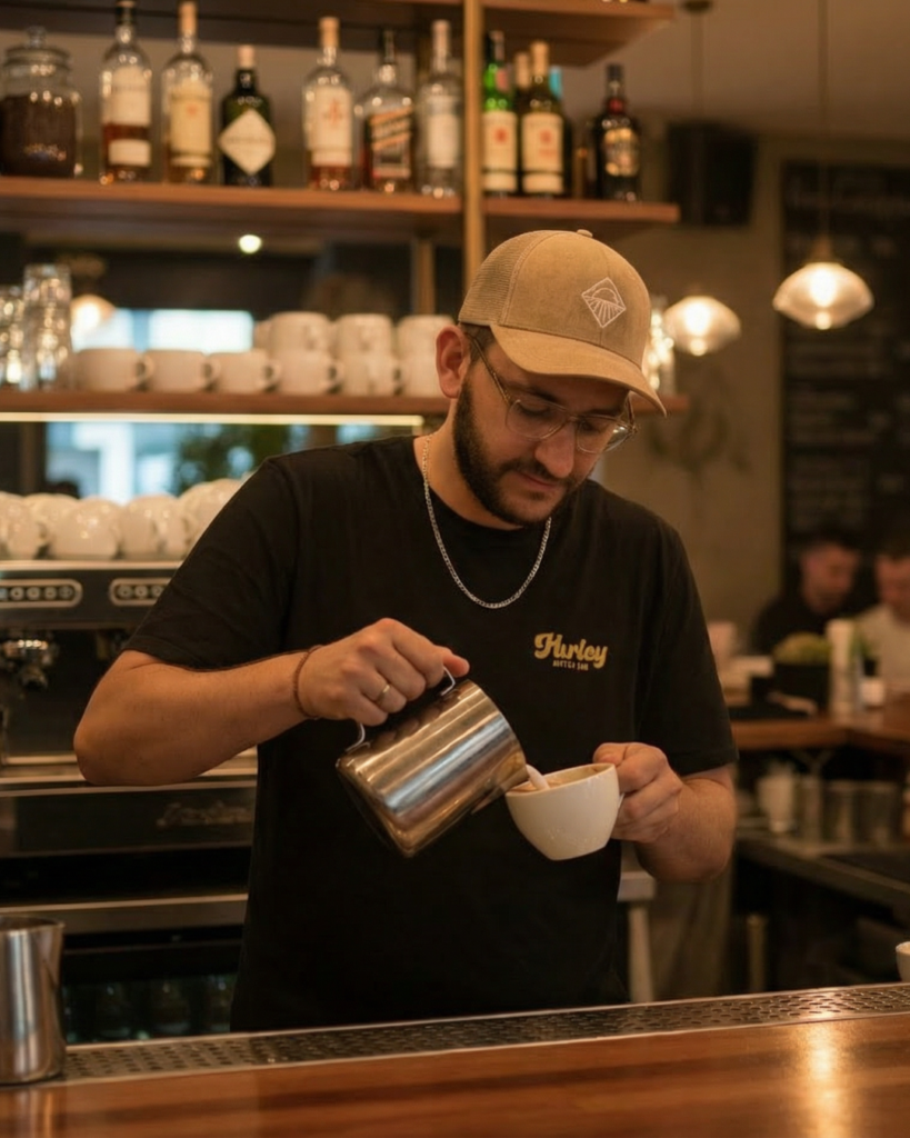 Portrait de Julien, fondateur de Horizon Café, Coffee truck ; partenaire d'À l'aube situé à Saint-Vit et les environs de Besançon